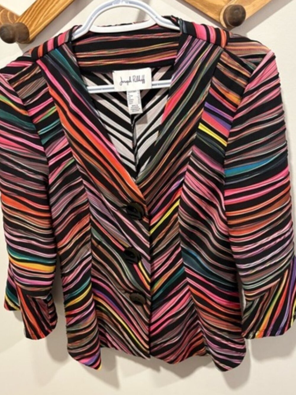 Joseph Ribkoff striped colour jacket - Picture 3 of 6